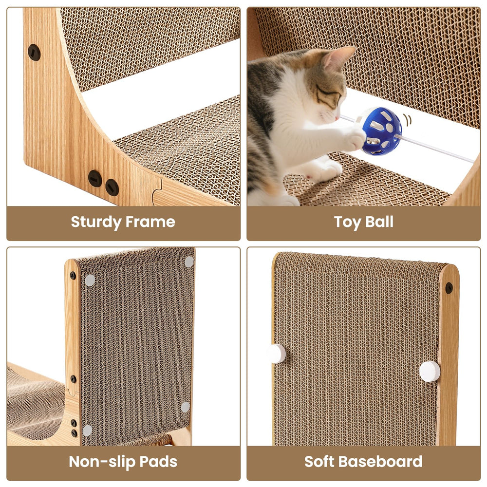 AOZITA rascador con menta para gatos para estimular juego