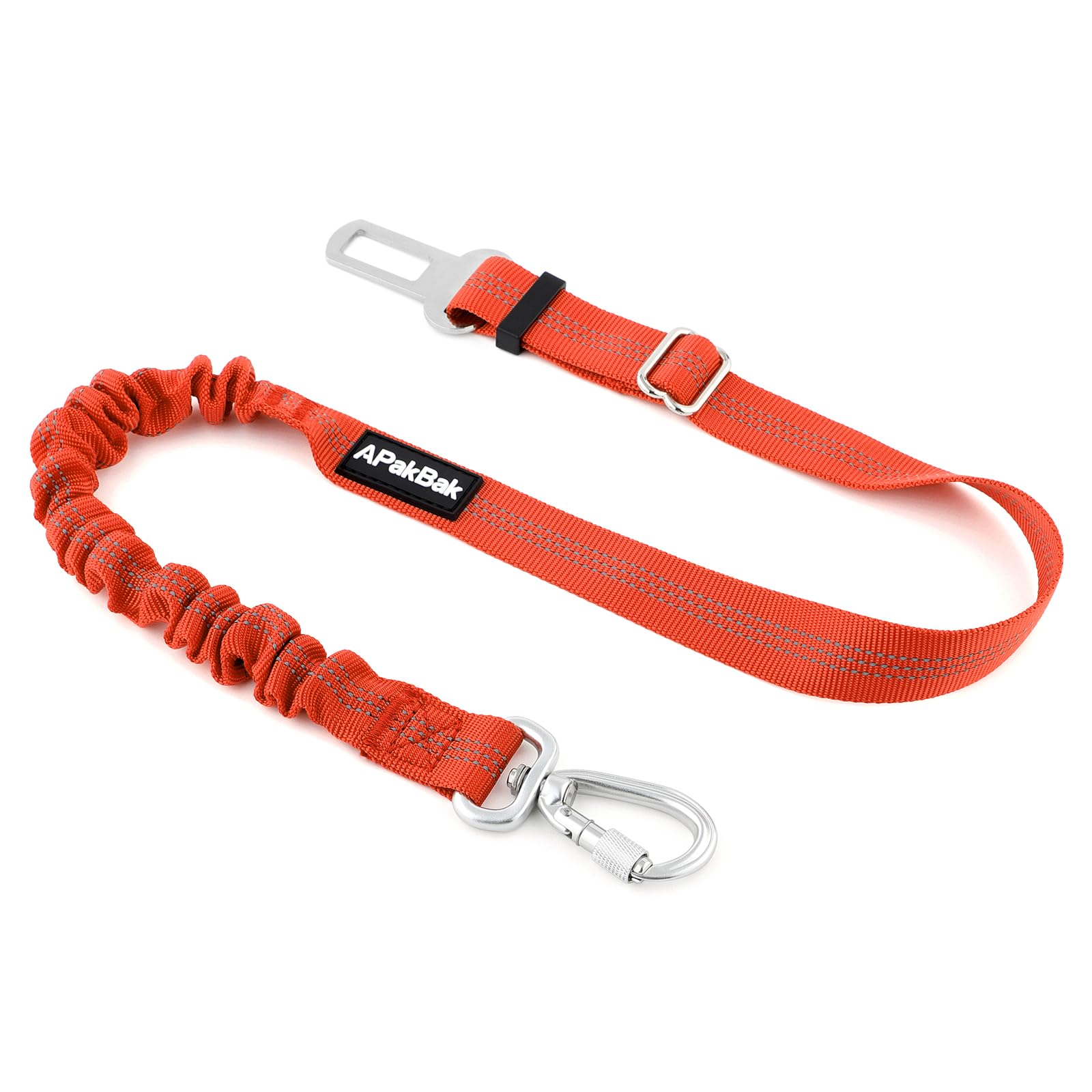 APAKBAK cinturón para perro con gancho de aluminio, seguridad fiable en el coche.