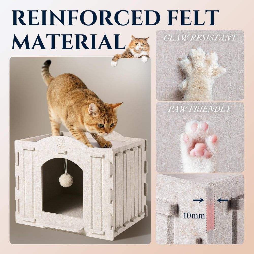 Material resistente a rasguños de Apasiri para gatos activos.