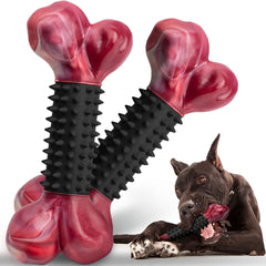 Apasiri hueso mordedor resistente de nylon y goma para masticadores grandes.