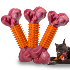 Apasiri hueso duro nylon-goma de 8 pulgadas para morder sin parar.