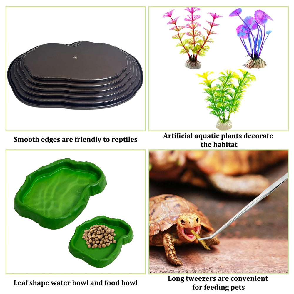Apatal plantas artificiales para decorar el terrario de reptiles