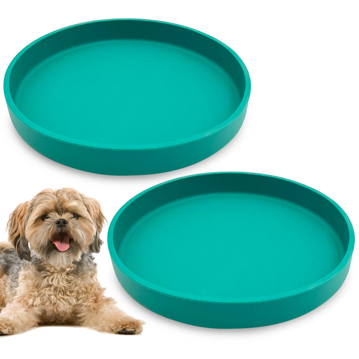 Apatal tazón de silicona para perro, 7 pulgadas, cómodo y fácil de usar.