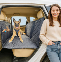 APetsPlanet funda para perro con fondo duro protege asientos y ofrece más espacio