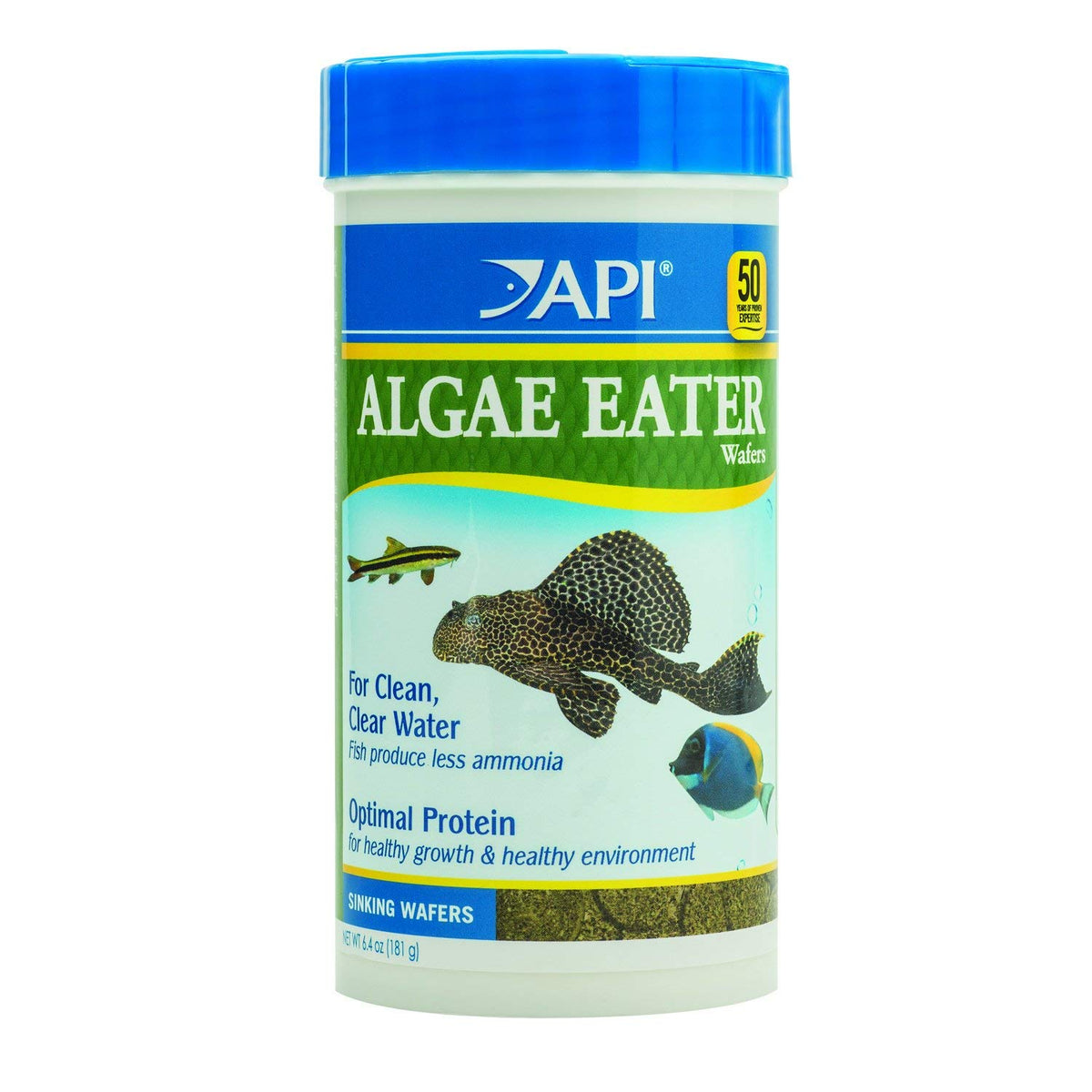API pastillas de algas en contenedor de 6.4 oz para alimentación completa