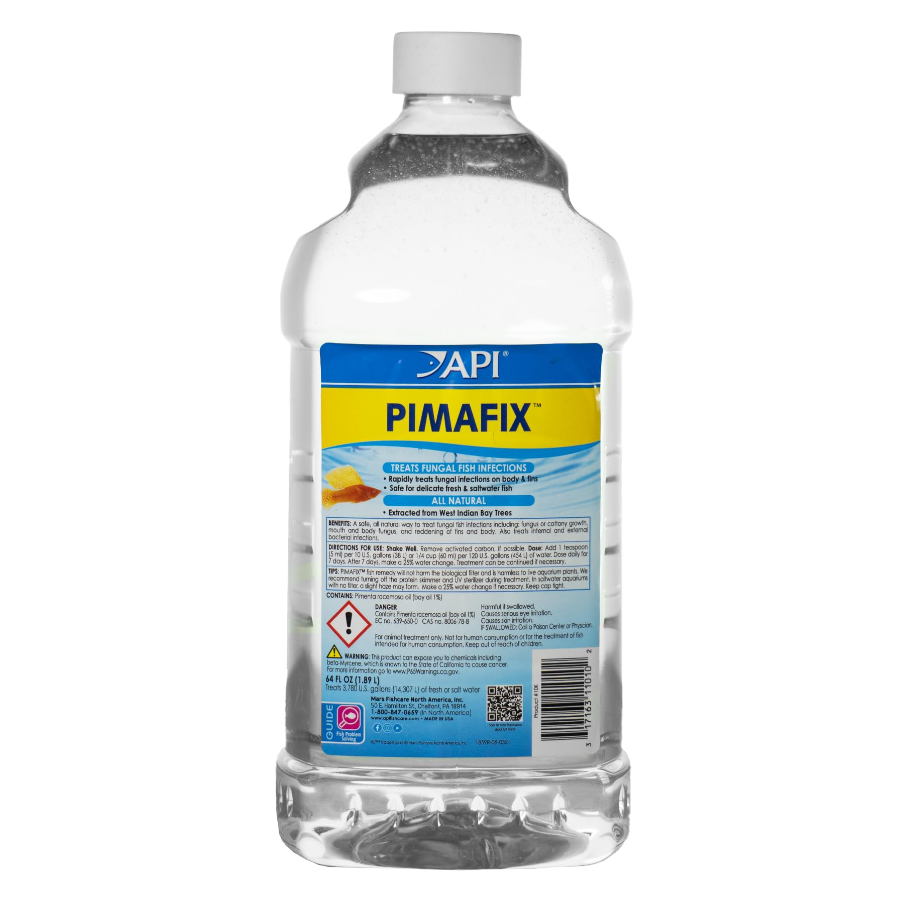 API PIMAFIX, vertido de la botella para pez, tratamiento seguro en acuario.