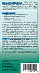 Etiqueta Aloe Vera en API Pond Stress Coat para calmar peces y apoyar la piel.