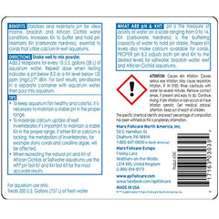 La etiqueta de API PROPER pH 8.2 indica uso para acuario