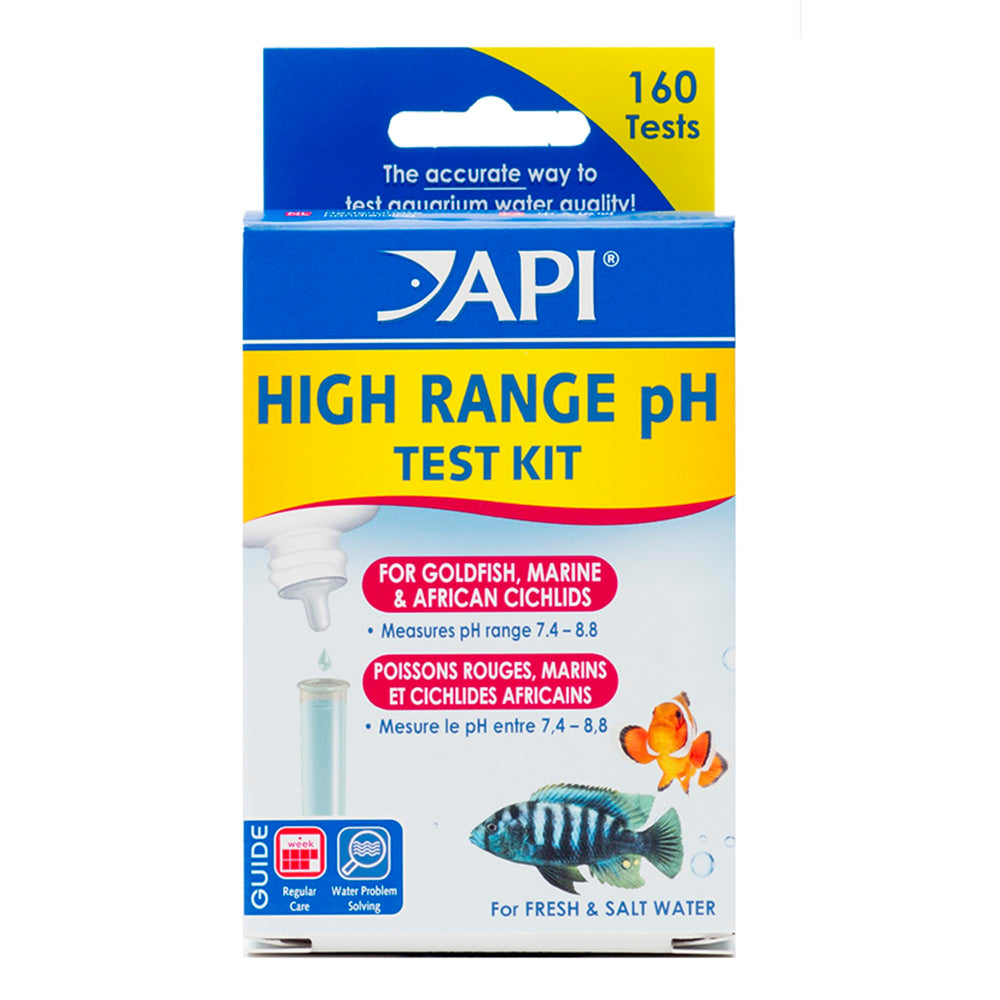 API kit de prueba pH alto rango con lectura precisa para acuarios de agua dulce y salada