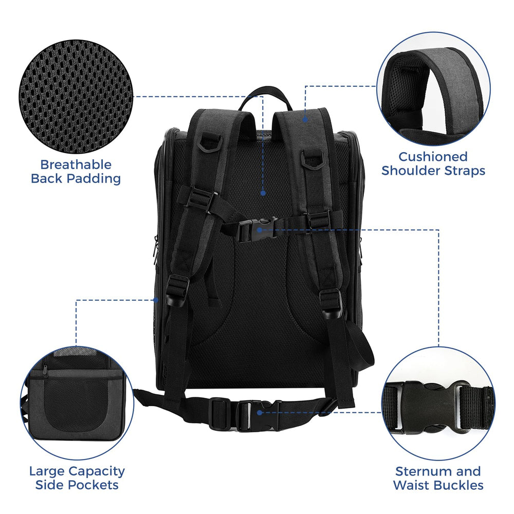 Apollo Walker mochila portadora ofrece ventilación gracias a la malla en cuatro lados.