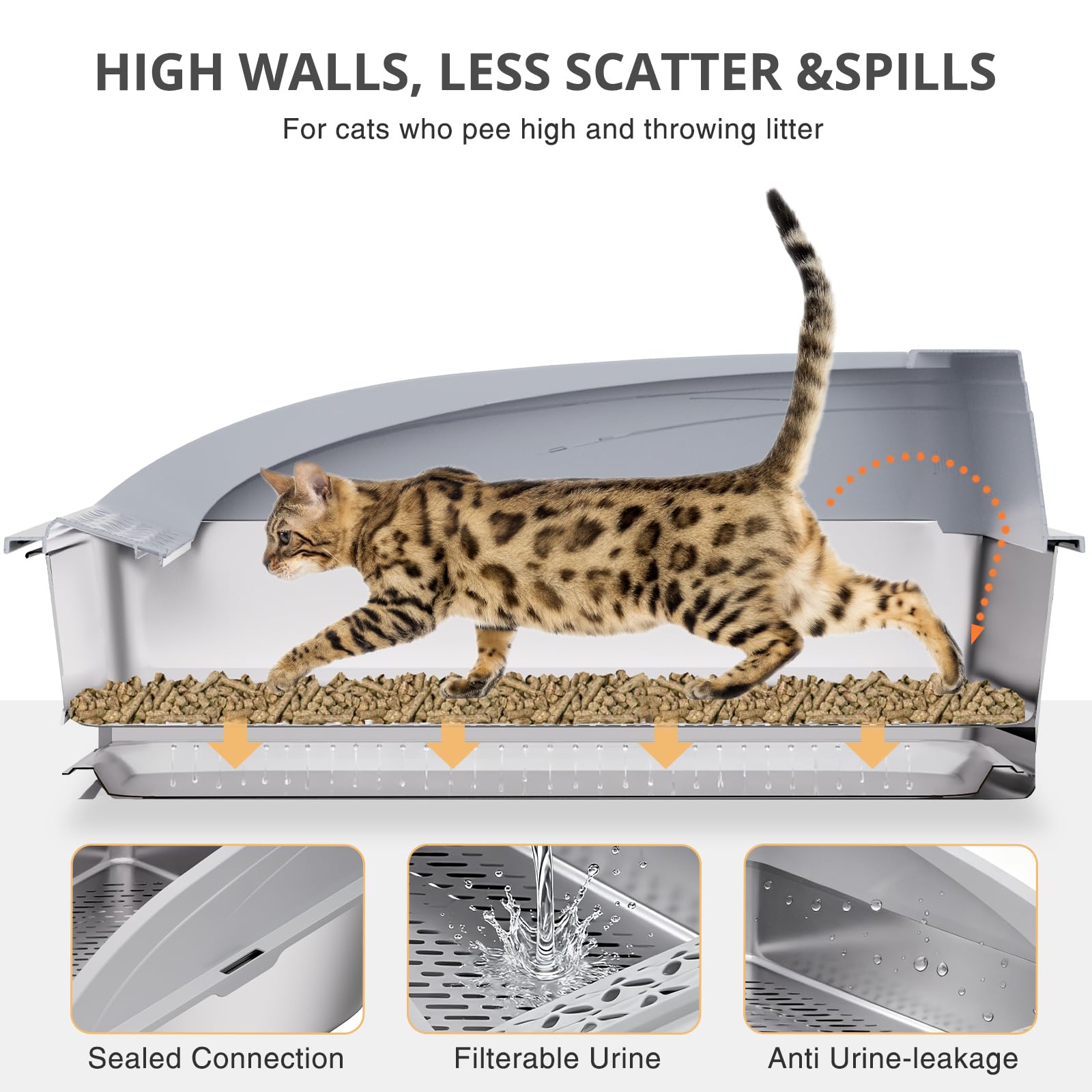 APPKER caja XL para gatos grandes ofrece interior espacioso para comodidad.