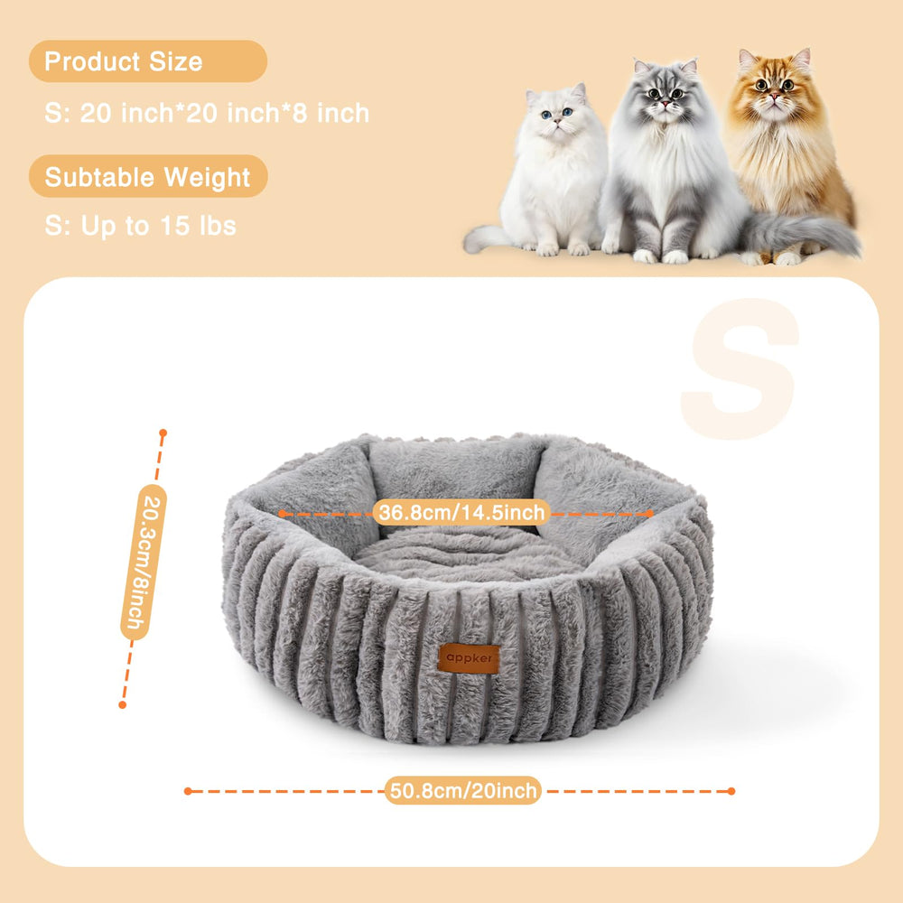 APPKER cama gato funda lavable desmontable en gris