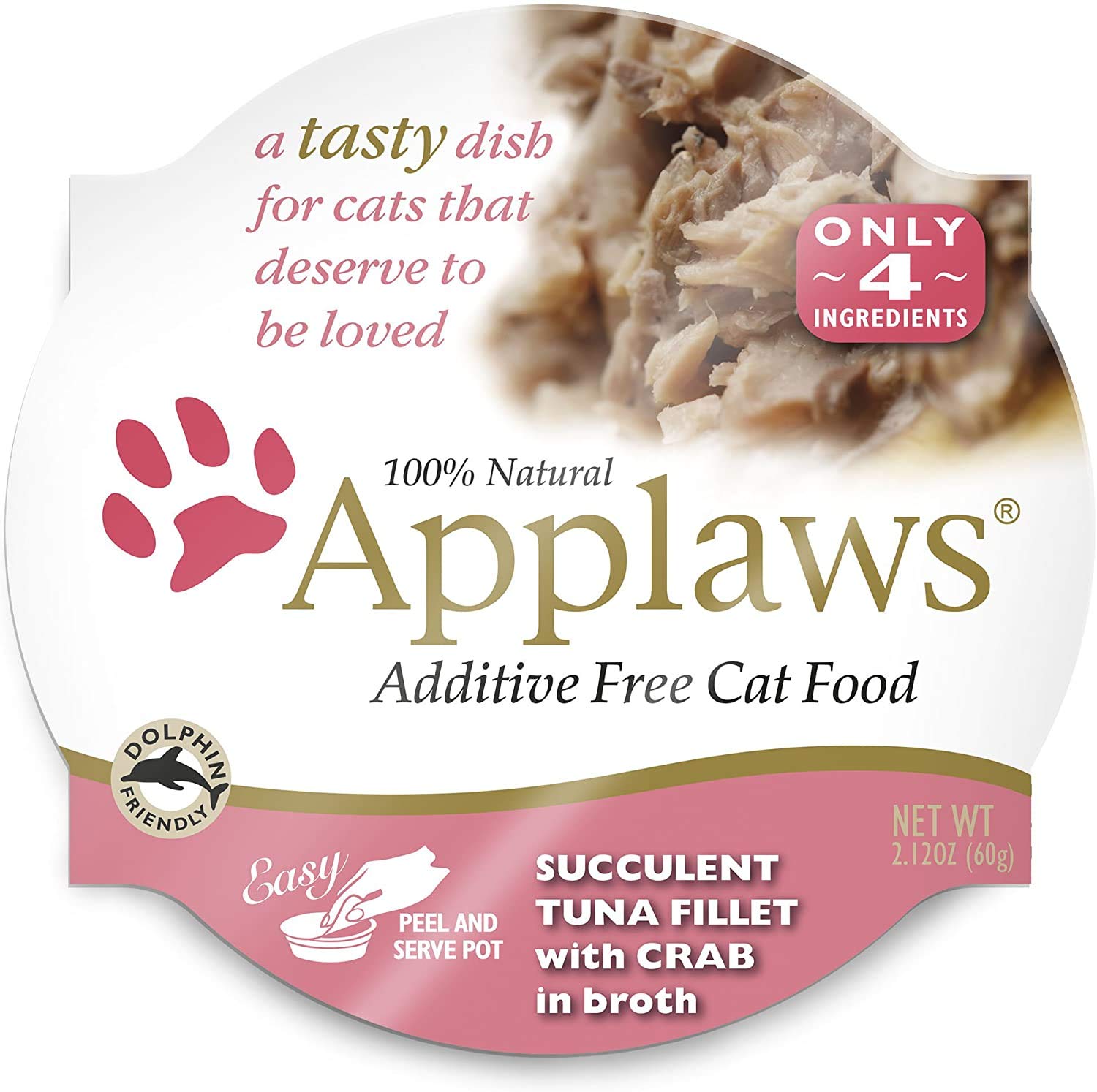 Caldo suave de Applaws en cada pote, sabores variados para gatos curiosos.