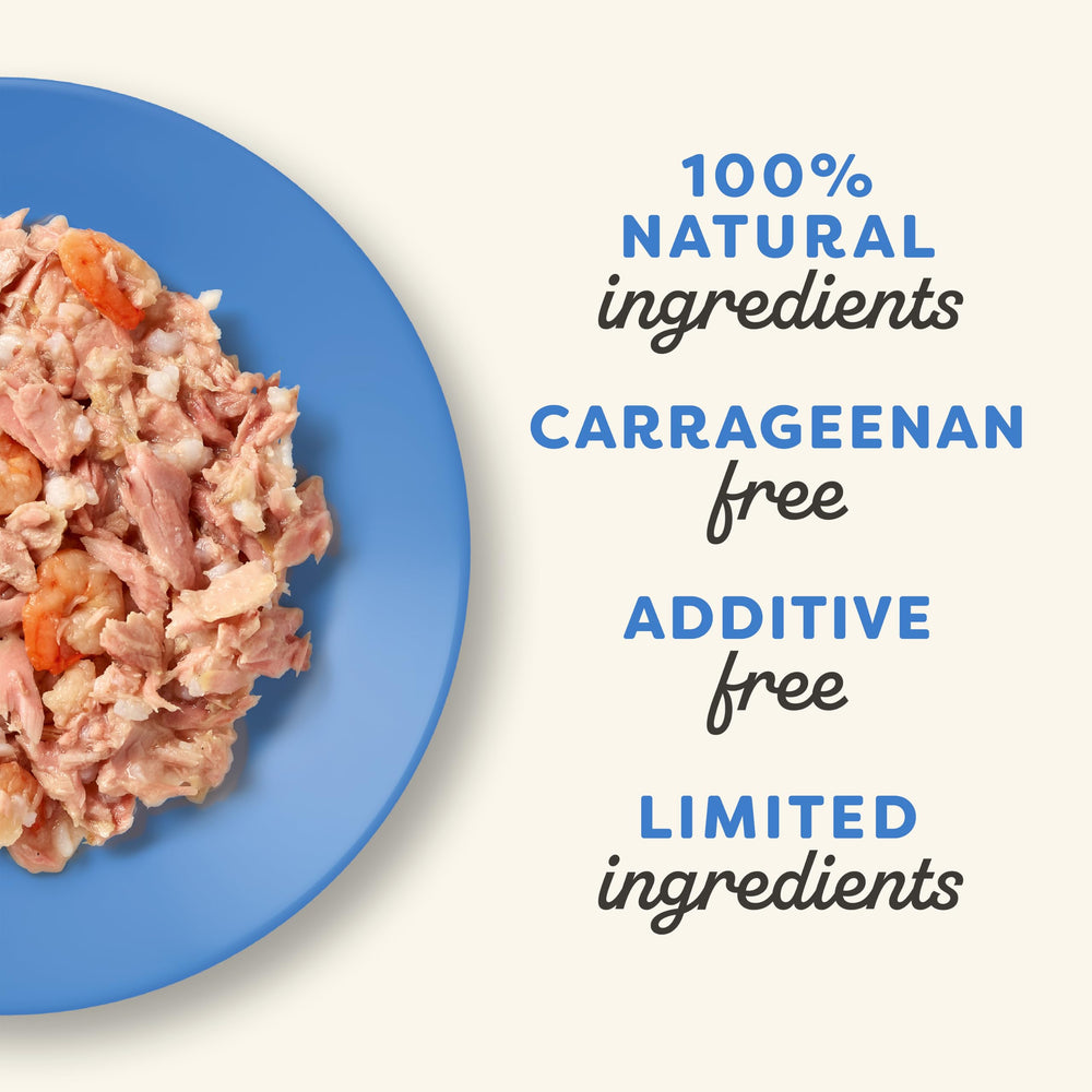 Applaws comida húmeda para gatos con atún y camarón, 8 envases, textura suave