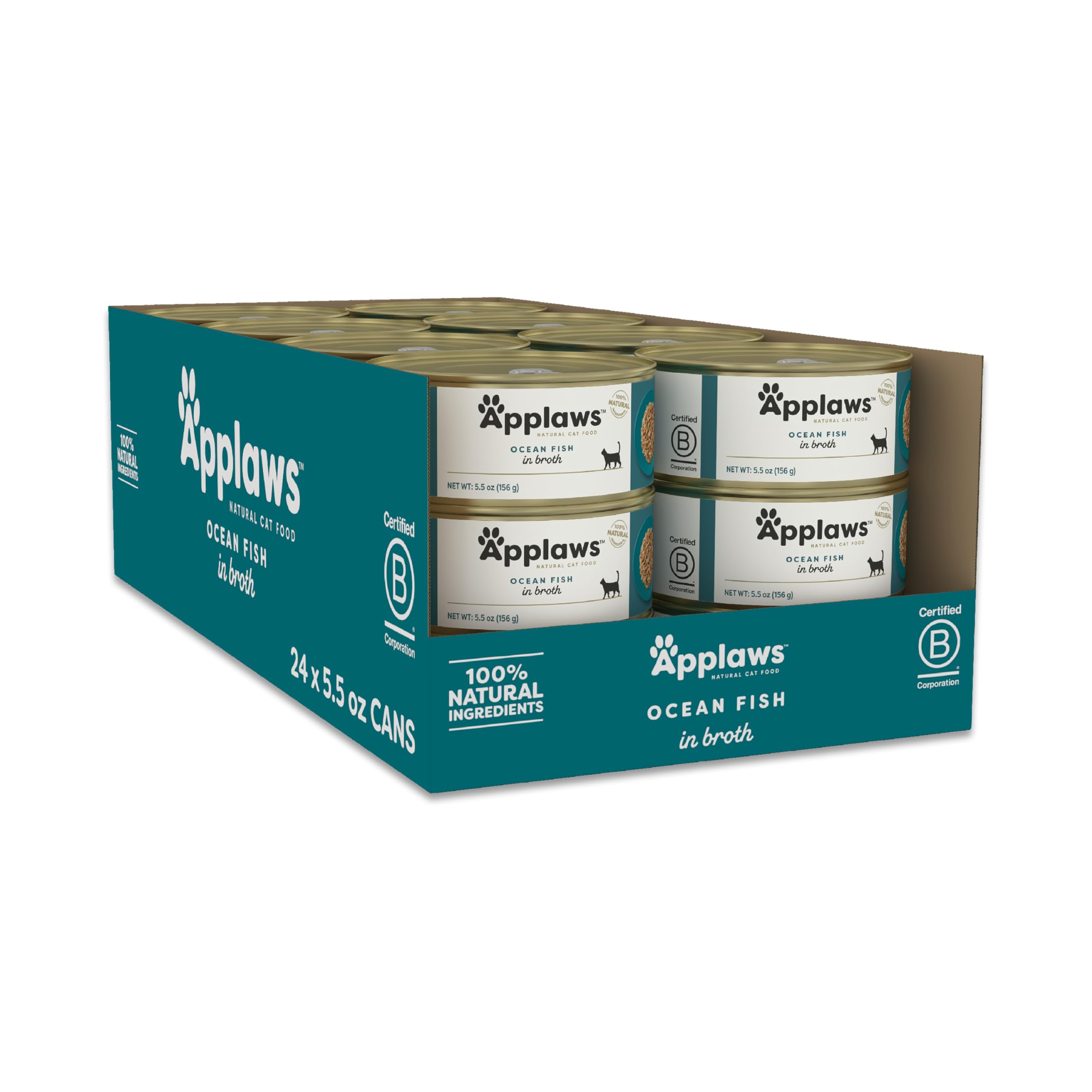 Applaws lata-5-5oz-naturales: proteína real para gatos, fácil de servir