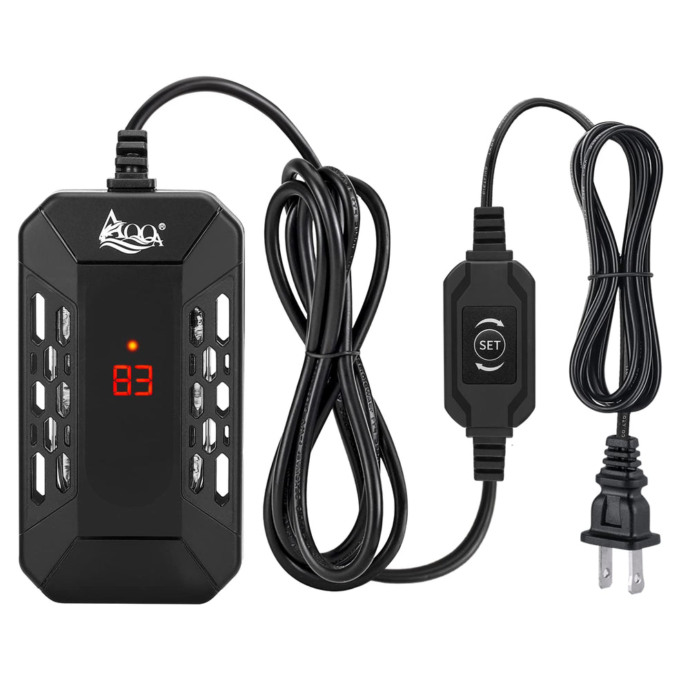 Calentador submersible AQQA de 150W para acuario en acción, mejora la estabilidad de temperatura.