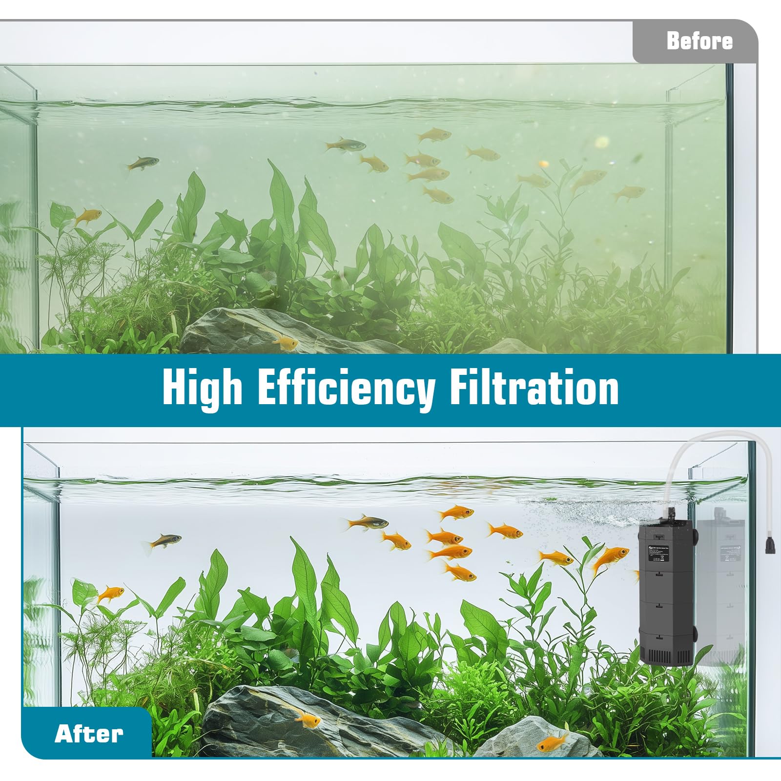 Aireación y circulación de agua para mejor oxigenación