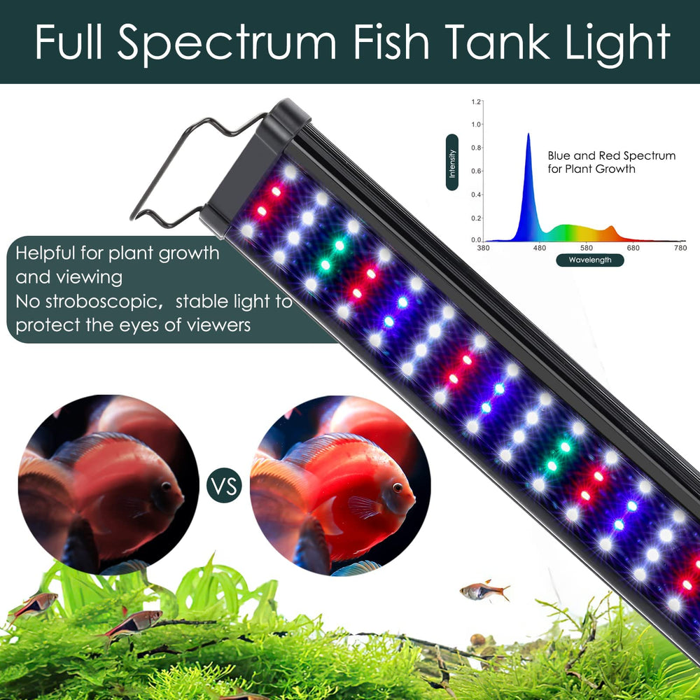 Luz AQQA para acuario modos-colores, ambientes naturales.