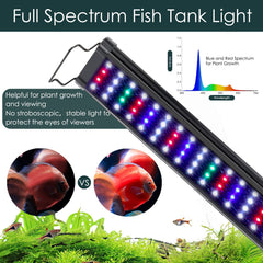 Luz AQQA para acuario modos-colores, ambientes naturales.