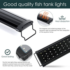 Luz AQQA para acuario soporte-extensible, ajuste perfecto.