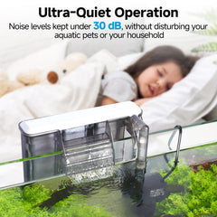 AQQA Quiet operación ultra silenciosa para ambientes tranquilos.