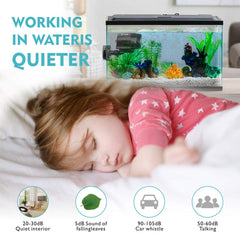 AQQA Wave Maker sumergible totalmente para uso seguro en acuarios de agua dulce y salada