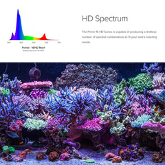 AquaIllumination Prime 16 HD controla de forma inalámbrica la iluminación para mayor flexibilidad.
