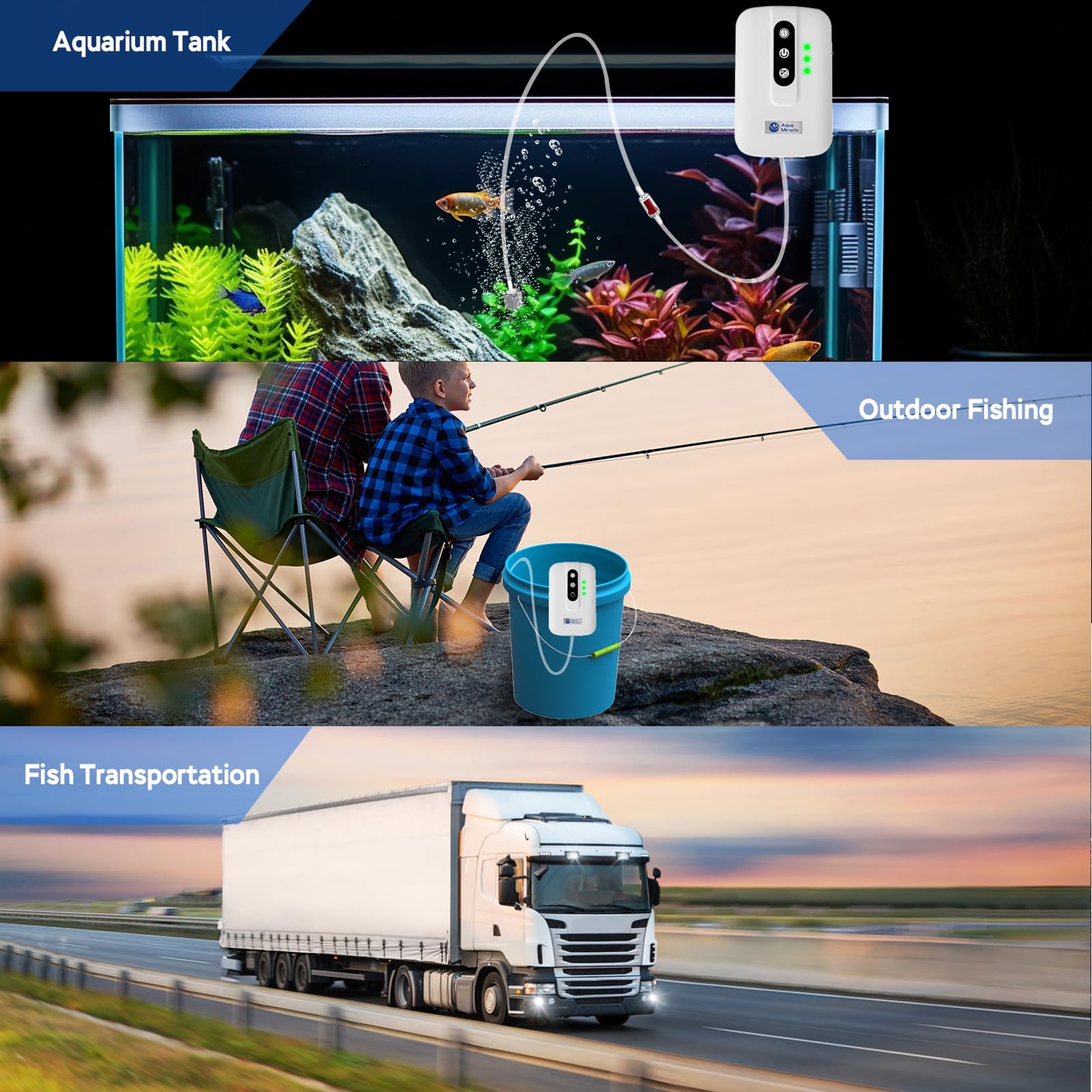 AquaMiracle incluye accesorios completos para empezar sin problemas.