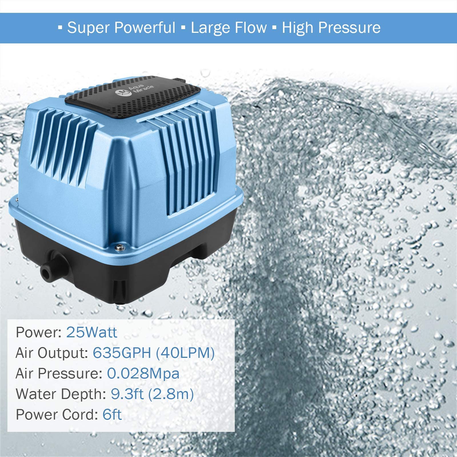 Difusor de aire AquaMiracle AP40 con 8 salidas para oxigenación estable