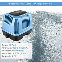 AquaMiracle AP60 difusor de aire con 8 salidas para aeracion uniforme.