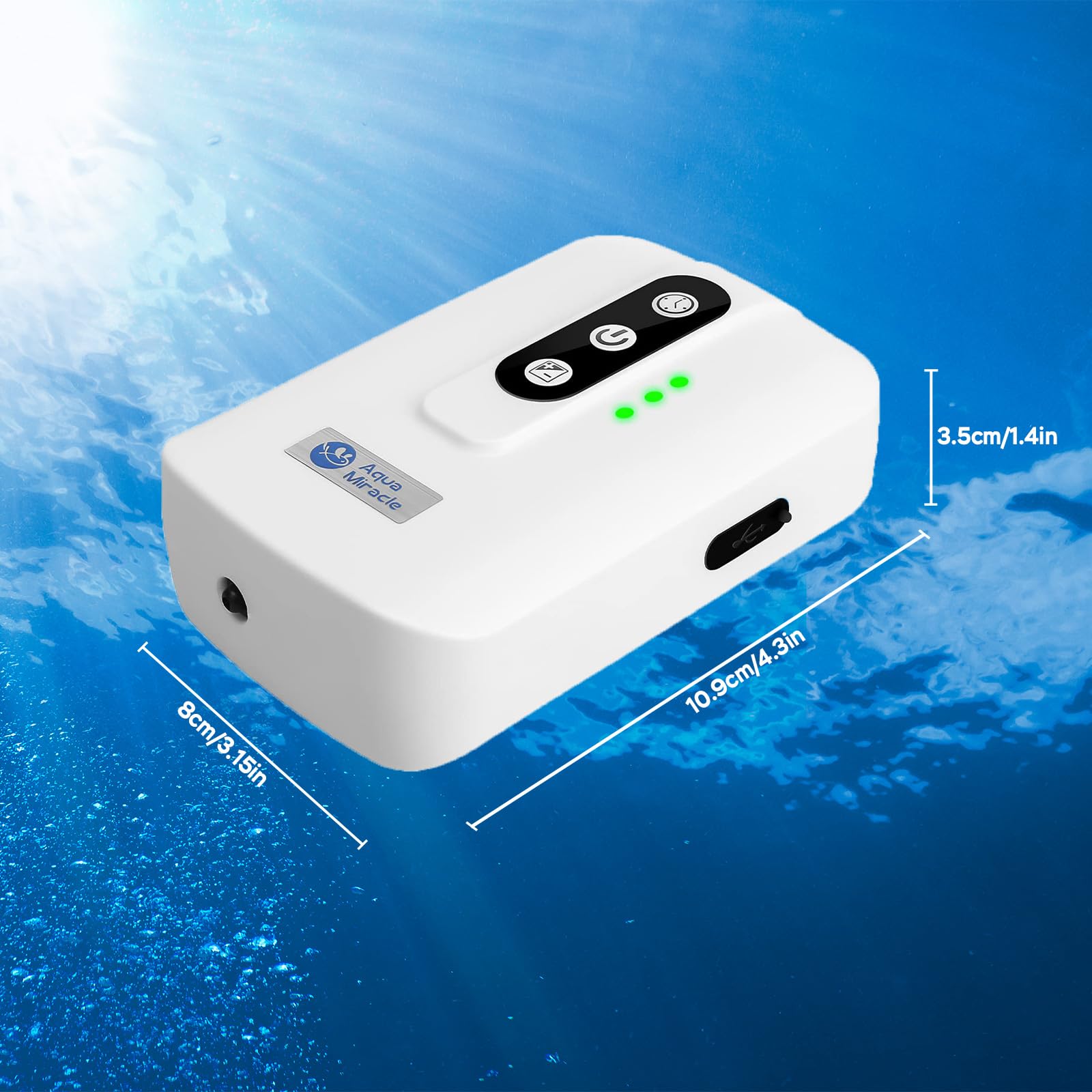 AquaMiracle funciona en agua dulce y salada, ideal para diversos acuarios.