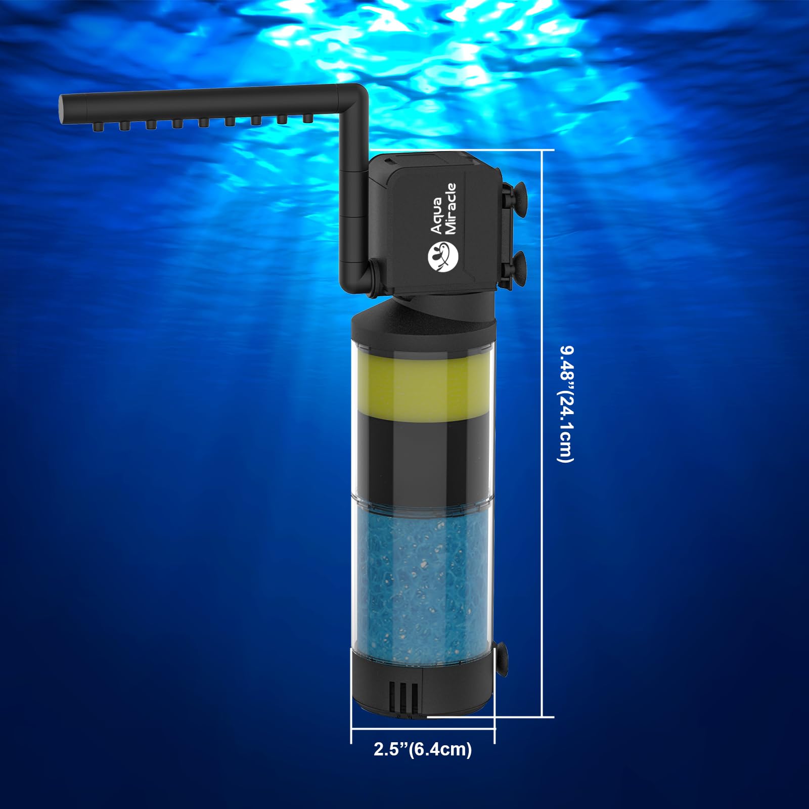 Aquamiracle diseño vertical u horizontal para tortugas o peces