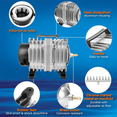 Aquamiracle disipación de calor en cuerpo de aluminio para mayor vida útil.