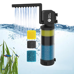 Aquamiracle filtra acuario de 10-40 galones con filtración interior para agua clara
