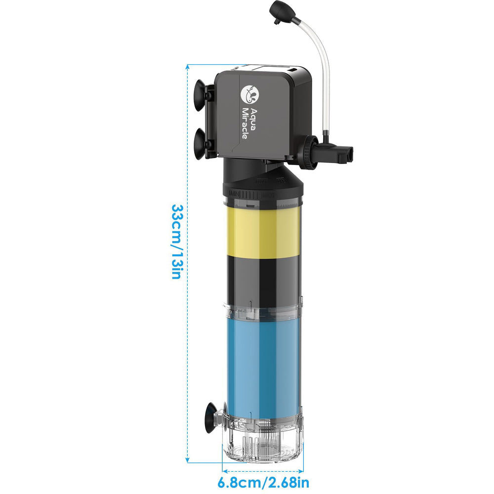 AquaMiracle flujo ajustable destacando control de caudal