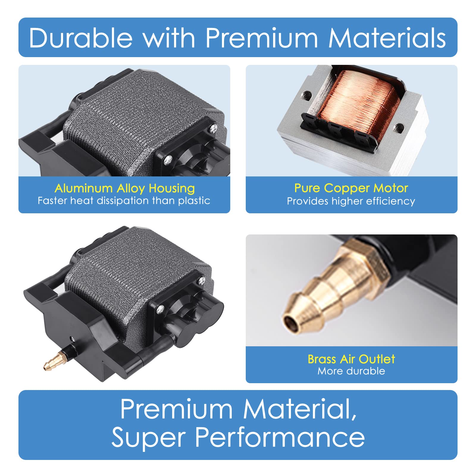 AquaMiracle manifold de metal con seis salidas para múltiples dispositivos