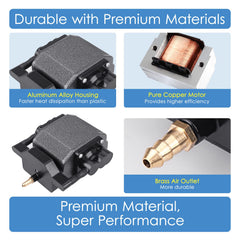 AquaMiracle manifold de metal con seis salidas para múltiples dispositivos