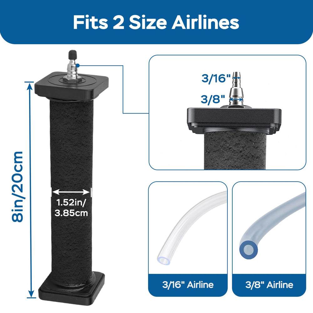 AquaMiracle tubo de aire 3-16 3-8 compatible con dos diámetros.