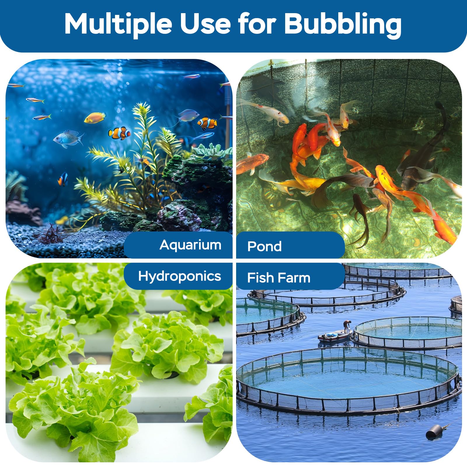 AquaMiracle usos múltiples para acuario y lago, fácil instalación.