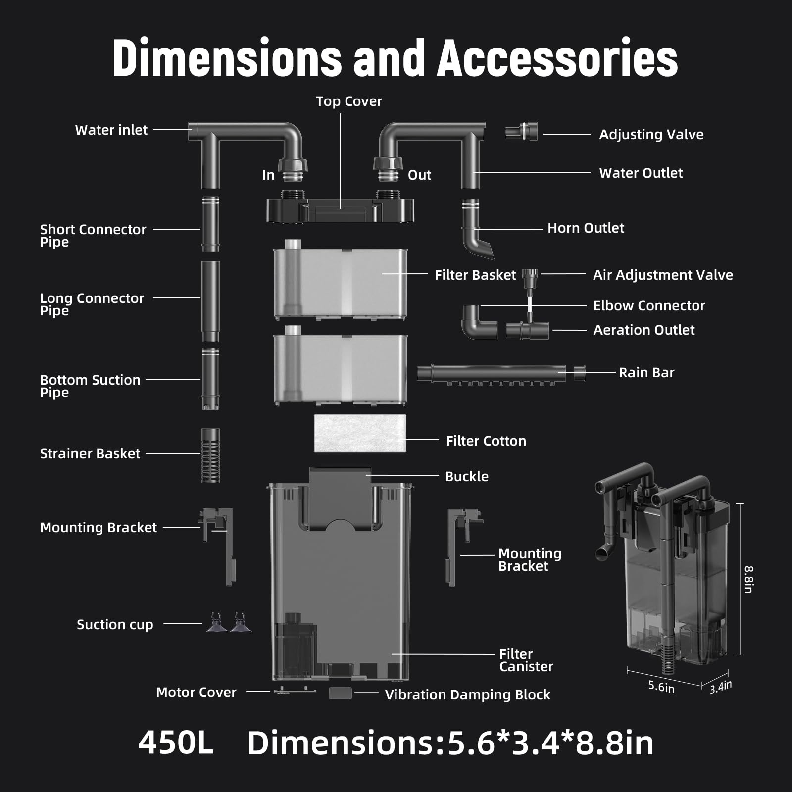 AQUASMITH uso sencillo para principiantes, ideal como regalo para aficionados