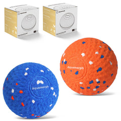 Aquamorph pelotas interactivas en paquete doble para perros activos.