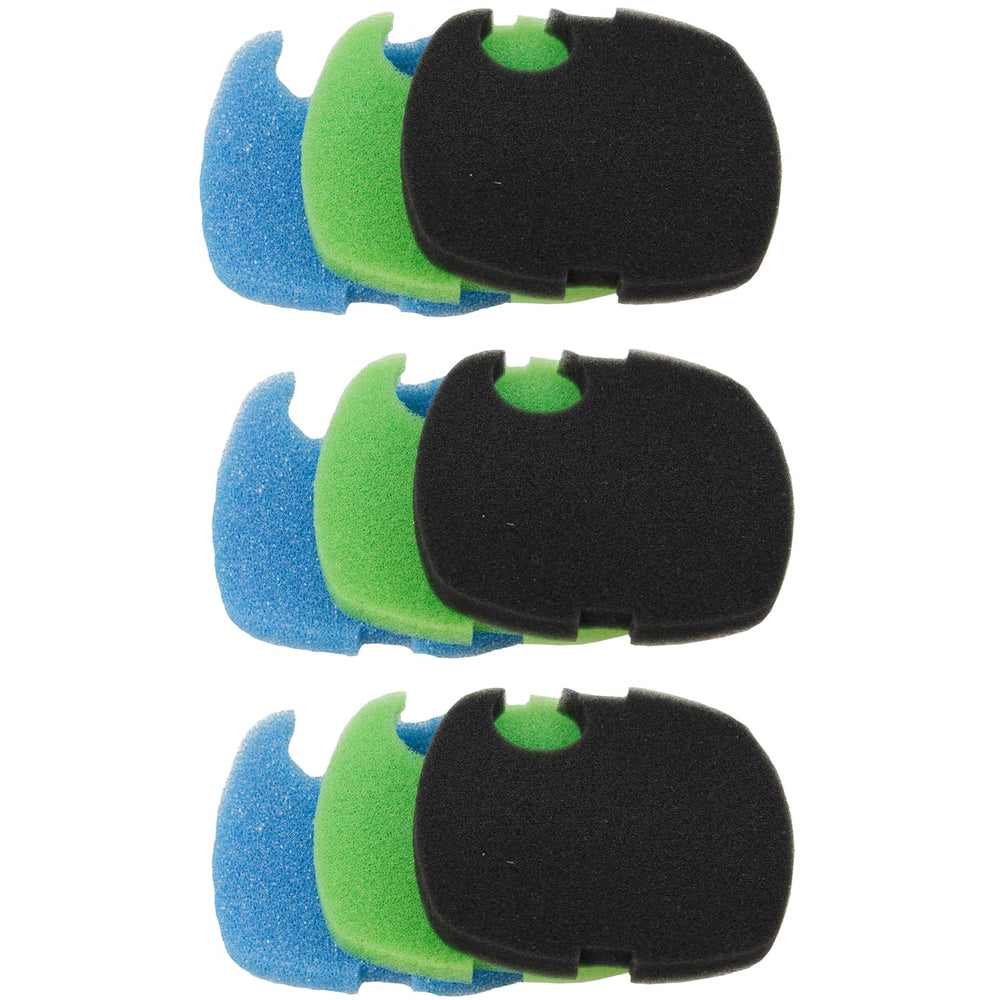 AQUANEAT almohadillas finas negra filtración detallada para partículas pequeñas.