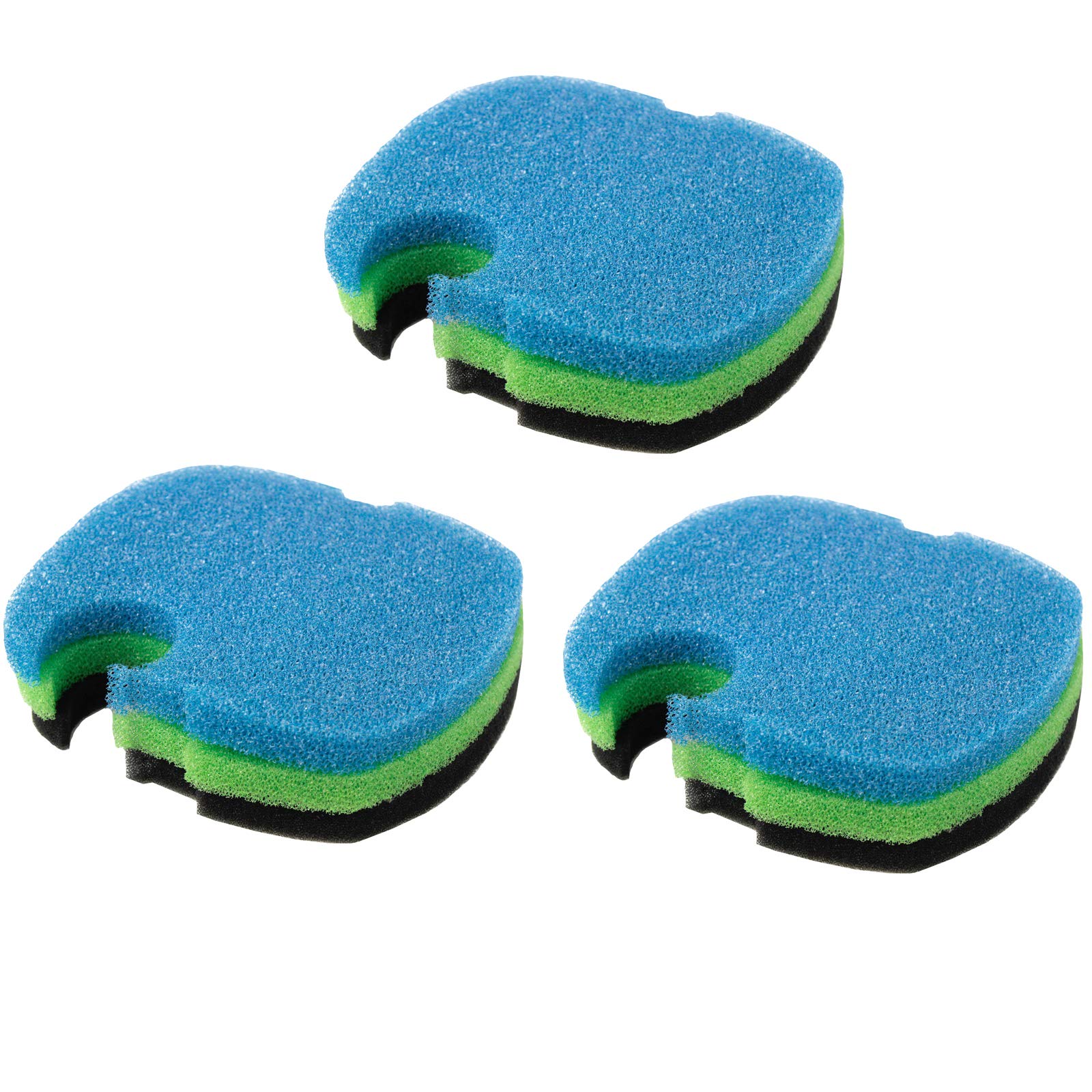 AQUANEAT almohadillas medias verde equilibrio entre filtración mecánica y biológica.