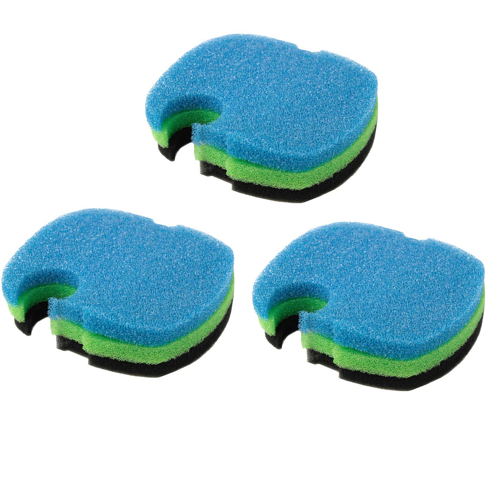AQUANEAT almohadillas medias verde equilibrio entre filtración mecánica y biológica.