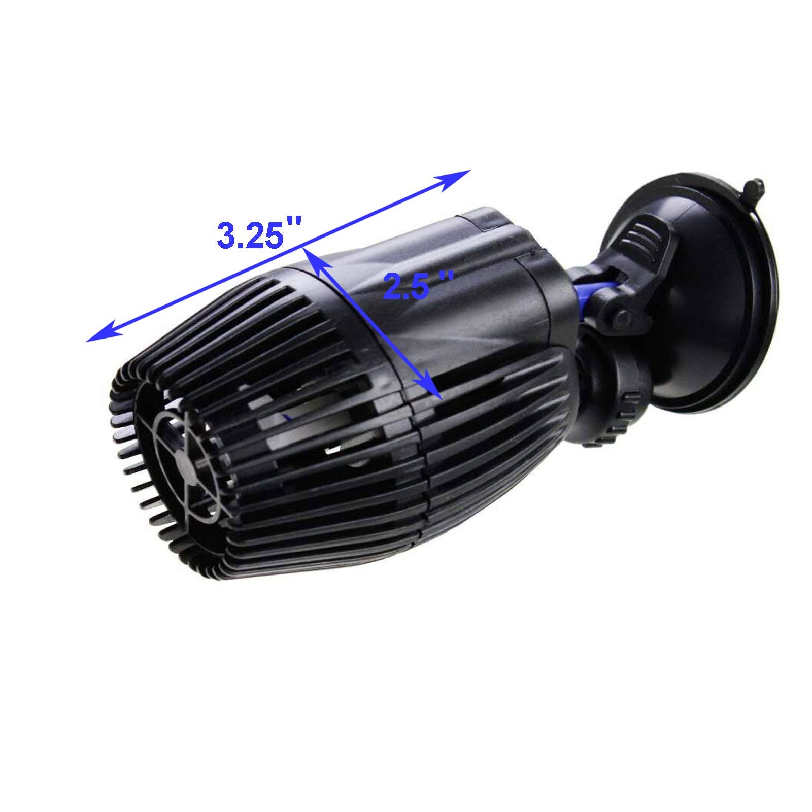 AQUANEAT Bomba con ventosas articuladas para direcciones 360°, evita zonas estancadas.