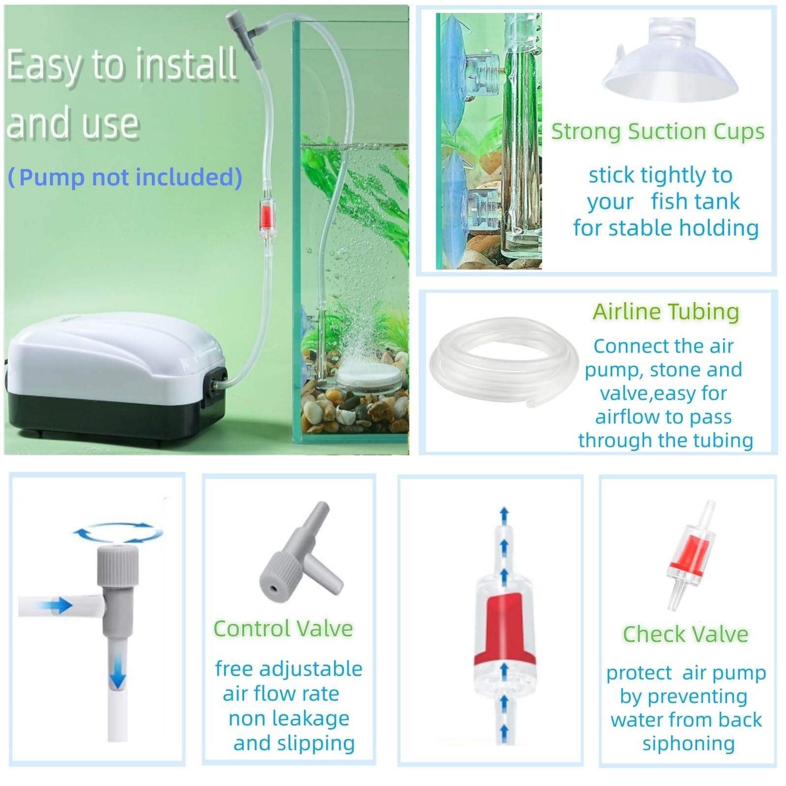 Control de válvula AQUANEAT para regular flujo del difusor.
