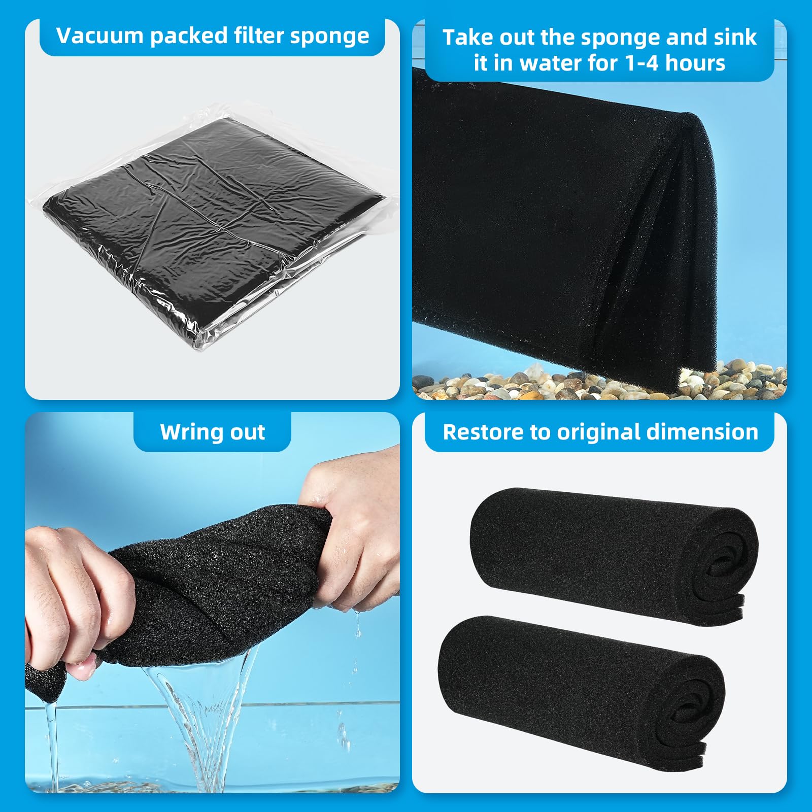 aquaneat: medidas de 20 x 20 cm, compatible con varias configuraciones