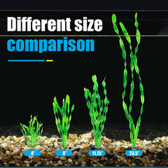 AQUANEAT plantas artificiales para acuario, paisaje verde para acuario vivo.