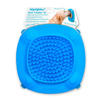 Aquapaw tapete para lamer con ventosas XL azul, mantiene al perro entretenido durante el baño.