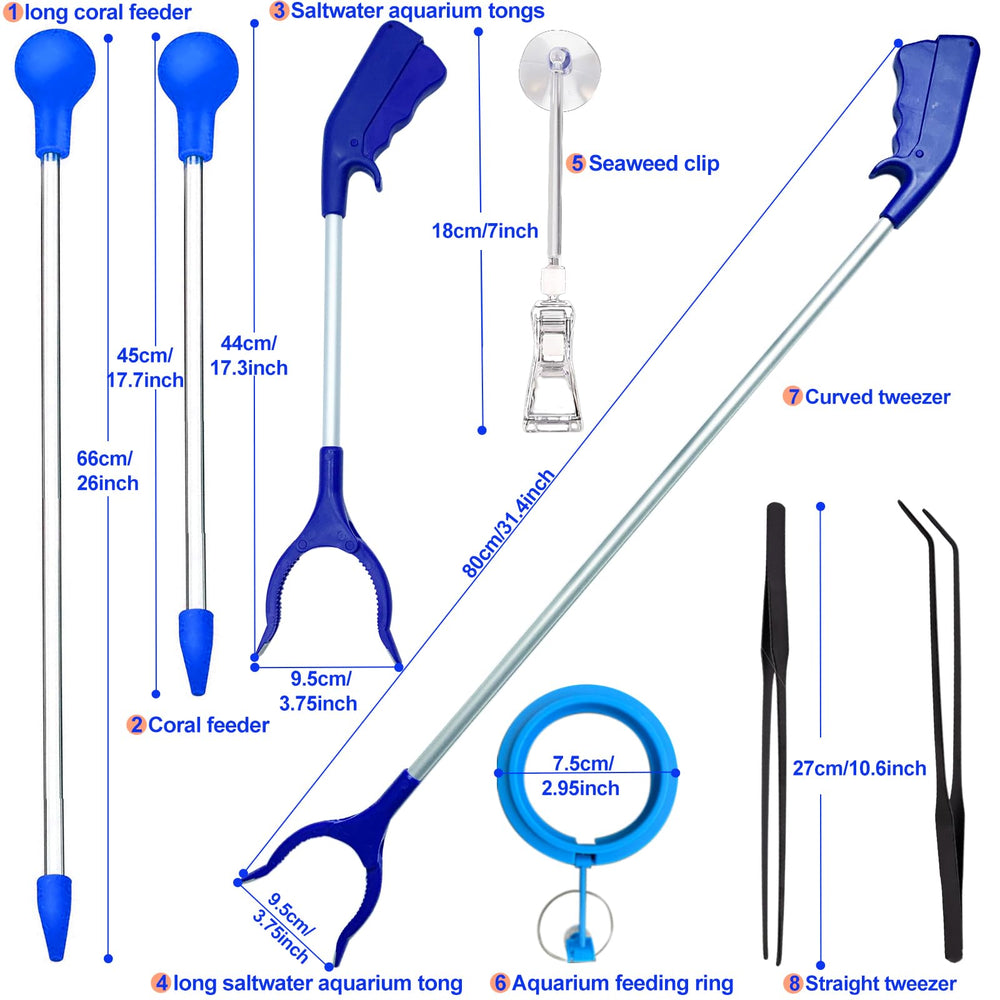 Kit de 8 piezas Aquarium Choice, herramientas completas para acuario